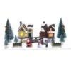 5" Battery Operated LED Lighted Christmas Village, 17 Piece Set