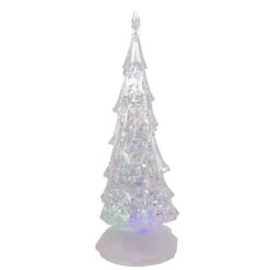 10" Battery-Operated LED Light Up Christmas Tree With Water -Fancy Decor House Shop jel1406 13