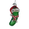 Noble Gems™ "Merry Christmas" Pickle Glass Ornament