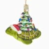 Noble Gems™ Glass Turtle With Christmas Tree -Fancy Decor House Shop nb1337