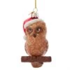 Noble Gems™ Glass Christmas Owl Ornament -Fancy Decor House Shop nb1734