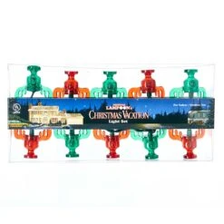 11.5' UL 10-Light National Lampoon Christmas Vacation™ Red And Green Wally World Moose Mug Light Set