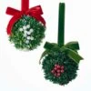 Christmas Kisses Mistletoe Ball With Display Tree, 72-Piece Set -Fancy Decor House Shop t2272 base