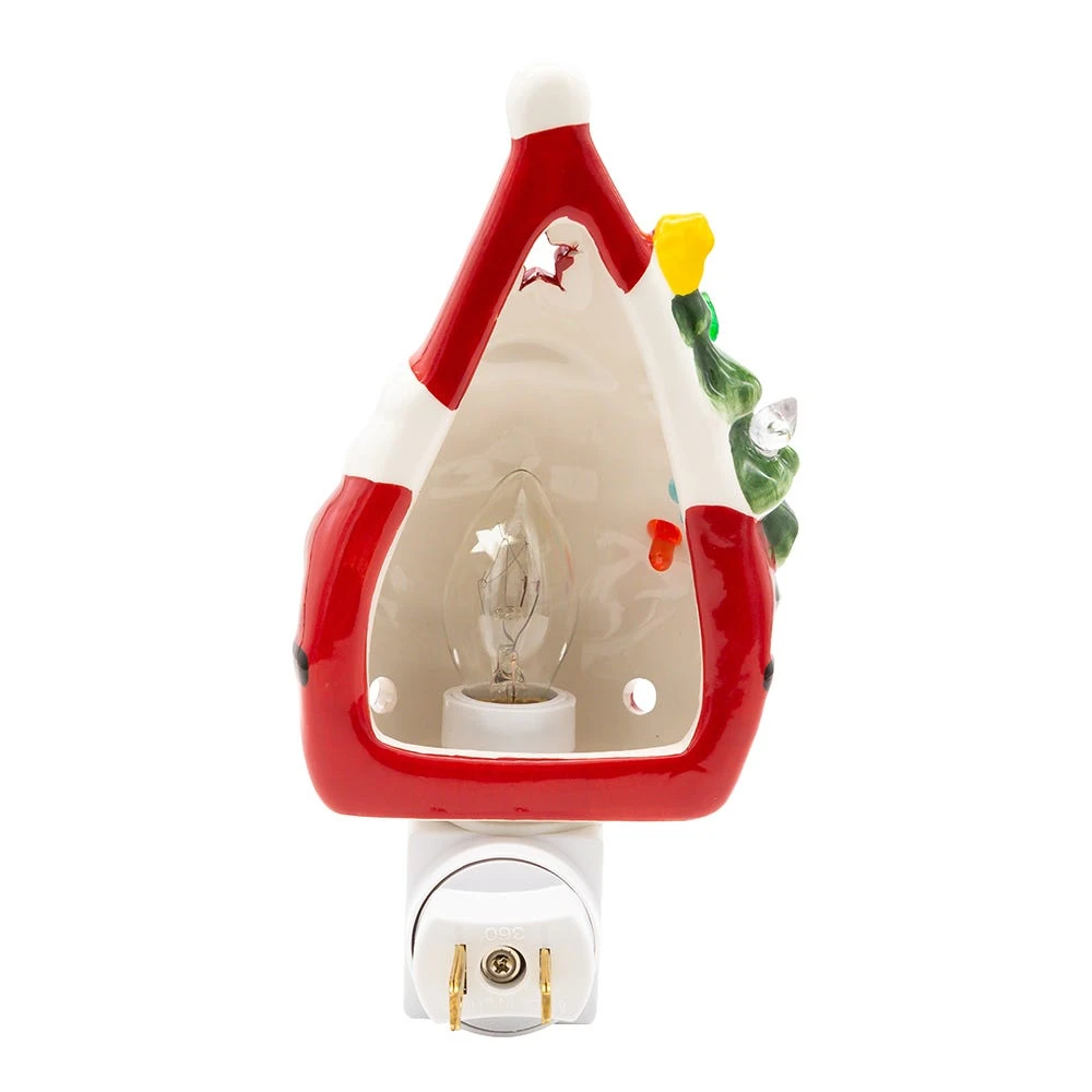 5" Santa With Christmas Tree Night Light 5 5" Santa With Christmas Tree Night Light - Image 3