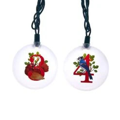 32.5' UL 12-Light 12 Days Of Christmas Light Set -Fancy Decor House Shop ul4372 02