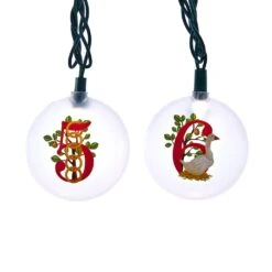 32.5' UL 12-Light 12 Days Of Christmas Light Set -Fancy Decor House Shop ul4372 03