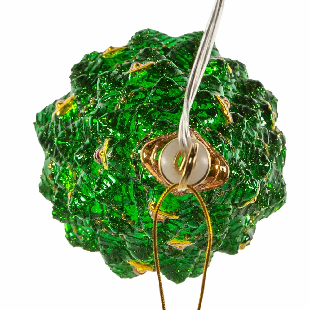 Glass USB Warm White LED Christmas Tree Ornament 6 Glass USB Warm White LED Christmas Tree Ornament - Image 4