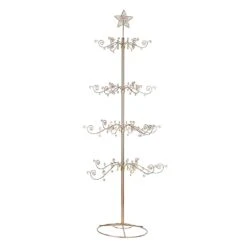 7' Un-Lit Gold Metal Christmas Tree